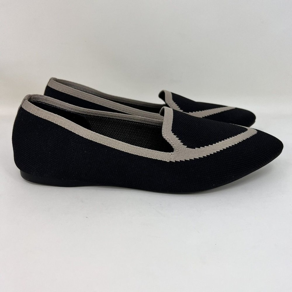 Birdies The Blackbird Flats Black Beige Women’s Size 8.5
